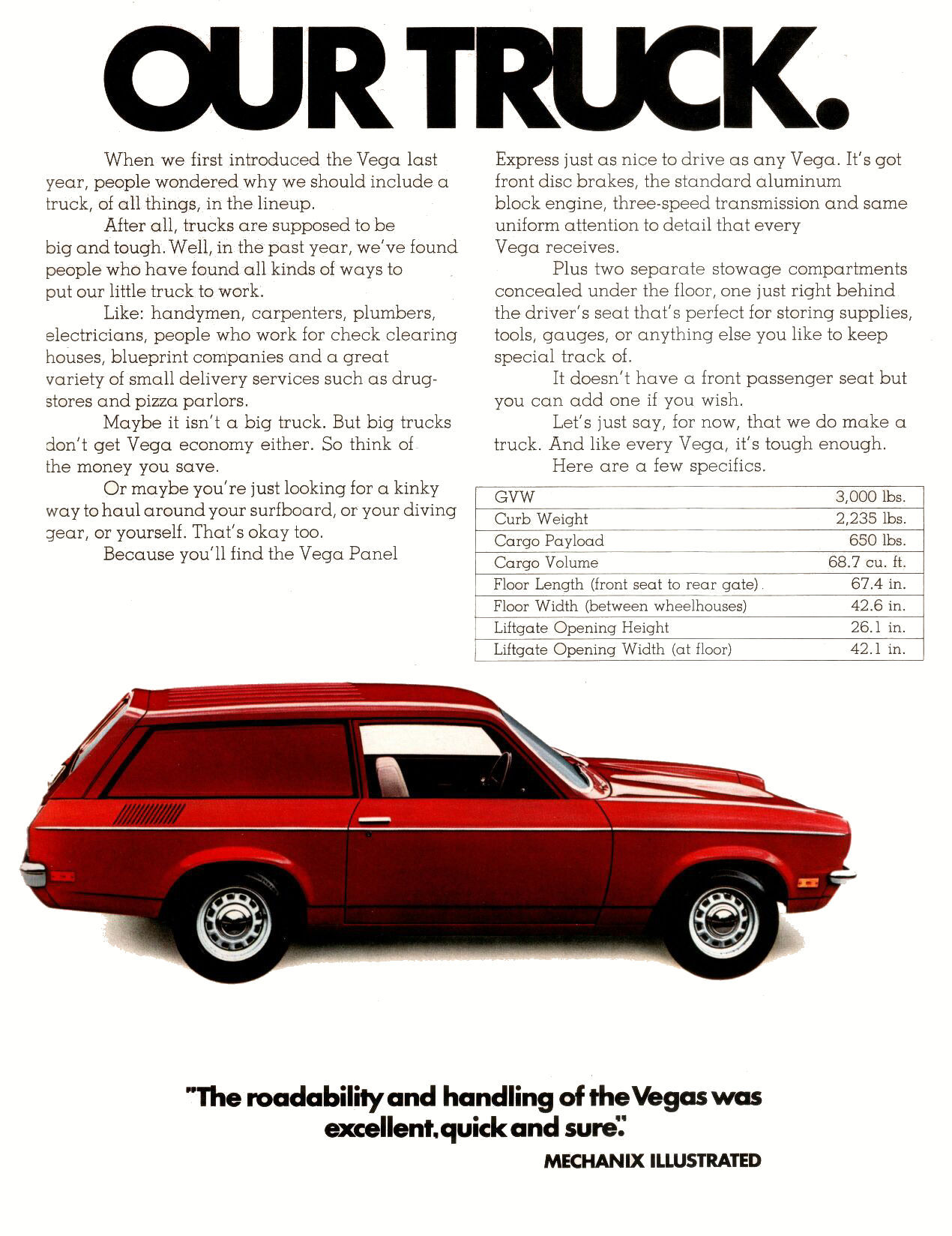 1972 Chevrolet Vega Brochure Page 10